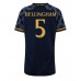 Real Madrid Jude Bellingham #5 Voetbalkleding Uitshirt Dames 2023-24 Korte Mouwen